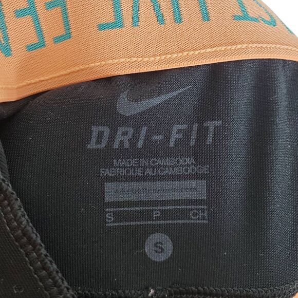 Nike Dri-Fit Run Fast Live Fearless Drawstring Active Capri Leggings Black Small - Picture 7 of 15
